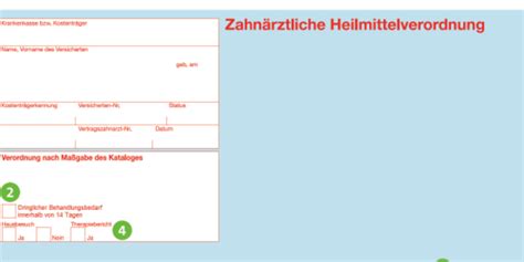 Infomaterial Zahn Rztliche Heilmittelverordnung Pt Erfolg