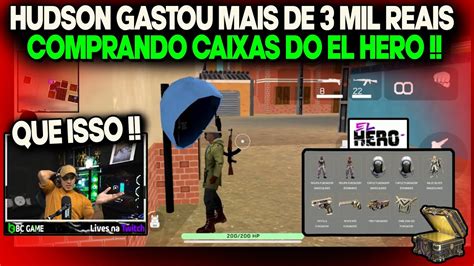 HUDSON GASTOU MAIS DE 3 MIL REAIS COMPRANDO CAIXAS DO EL HERO PRA