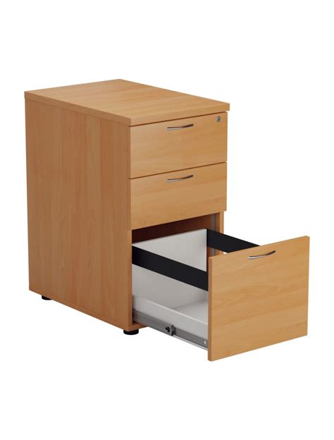 Office Storage Beech 3 Drawer Desk Pedestal TESDHP3BE2 by TC | 121 ...