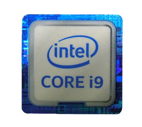 Intel Core I9 Sticker 18 X 18mm 1116 X 1116 1090 Etsy