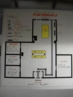 Tabliczki Braille a we Wrocławiu Plany Tyflograficzne Plany ewakuacyjne