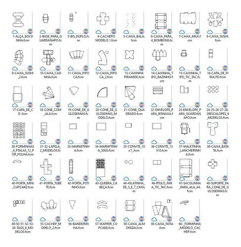 Pack Moldes Limpos Festa Pronta Silhouette Corel Scanncut Ilustrei