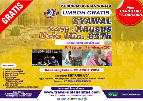 Umroh Gratis Syawal Rihlah Alatas Wisata Rihlah Alatas Wisata