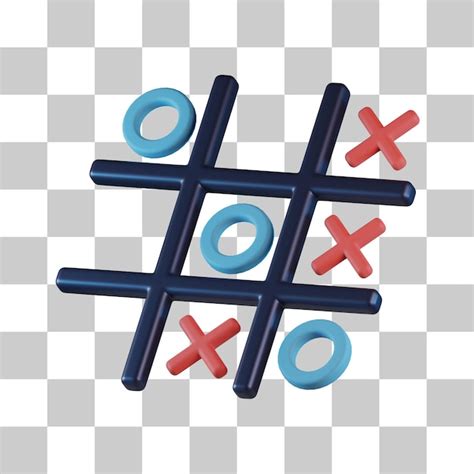 Icono D Del Juego De Mesa Tic Tac Toe Archivo Psd Premium