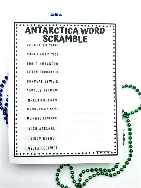 Free Printable Antarctica Worksheets for Kids