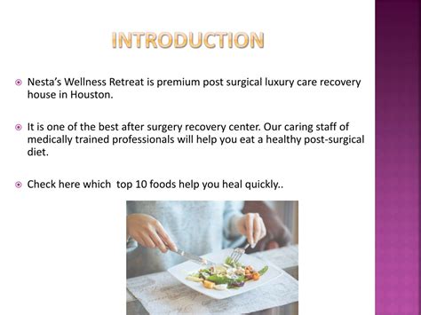 Ppt Top Foods To Recover After Plastic Surgery Nesta S Wellness