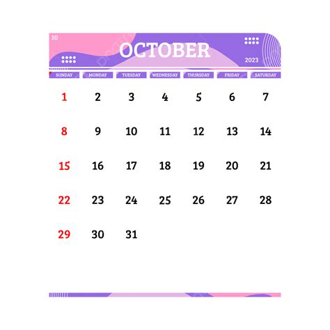 Gambar Kalender Oktober Png Kalender Oktober Kalender Bulan