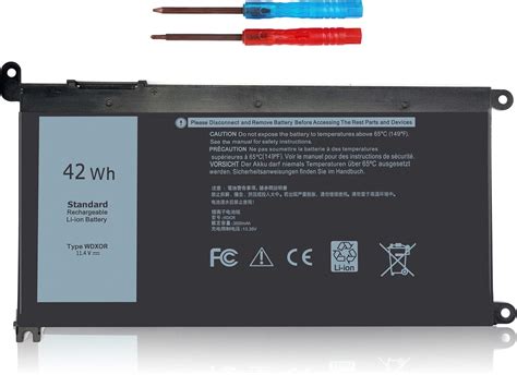 Amazon Wdx R Battery Replacement Dell Inspiron Laptop Battery Dell