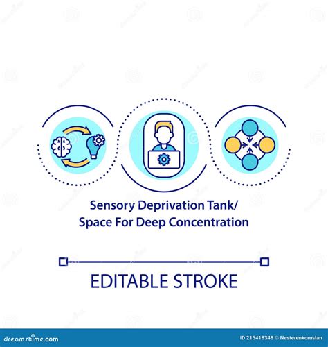 Sensory Deprivation Tank Continuous Line Drawing. Floatation Therapy