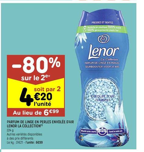 Offre Parfum De Linge En Perles Envolée D air Lenor La Collection chez