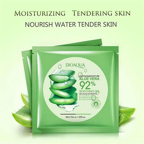 Bioaqua Aloe Vera 92 Soothing Gel Facial Sheet Mask Eshaistic