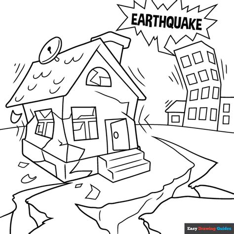 Coloring Pages Earthquake Earthquake Coloring Page Worksheets Porn