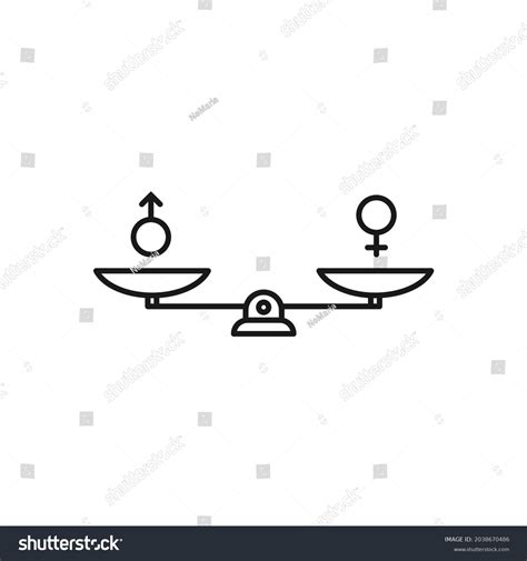 Gender Sexual Equality Concept Scales Male Stock Vector Royalty Free 2038670486 Shutterstock