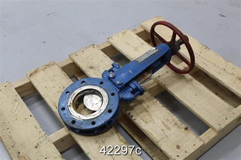 Used Fabri Valve 237R 4 Hand Operated Knife Gate Valve 42297 For Sale