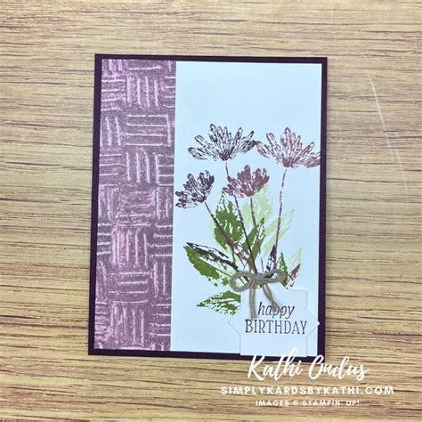 Two Easy Card Layouts With Stampin Up Inked Tiled Simply Kards By