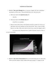 Mgmt Chpt Docx Chapter Exercises Ch Time Series