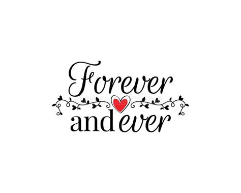 Forever And Ever Vector Stock Vector Illustration Of Print 260239457