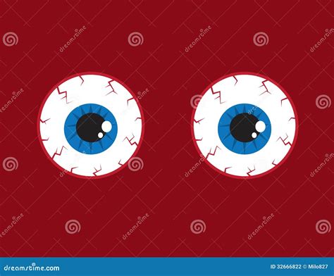 Eyeballs Bloodshot Stock Vector Illustration Of Overworked 32666822