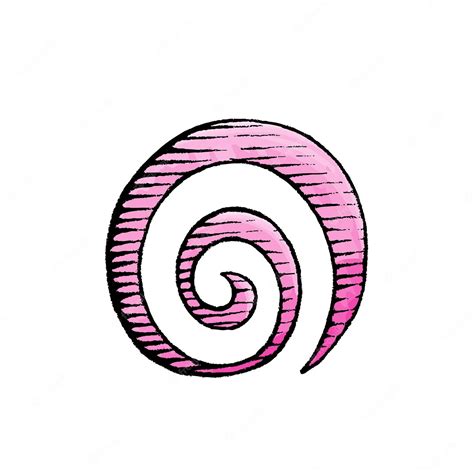 Premium Vector | Pink spiral galaxy icon scratchboard engraved vector