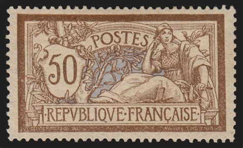 France n120 Merson 1900 50c brun et gris neuf avec charnière