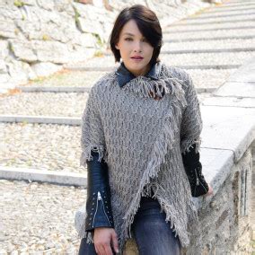 TUTORIAL MANTELLA FRANGE DONNA MERINO ARAN LANE MONDIAL