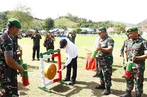 TMMD Ke 120 Resmi Di Buka Kolaborasi TNI Dan Pemerintah Kabupaten