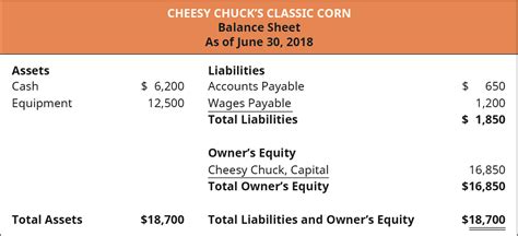 Perfect The Statement Of Owners Equity Is Calculated As Follows Intangible Assets Balance Sheet