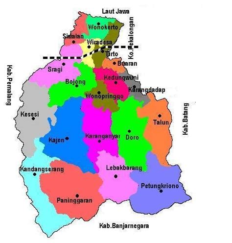 Map Of Pekalongan Regency Central Java Download Scientific Diagram