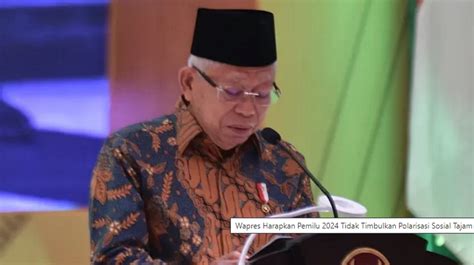 Wapres Ma Ruf Amin Serukan Pemilu 2024 Bebas Politik Identitas Ipol Id