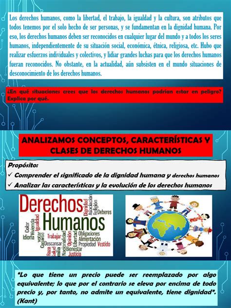 Derechos Humanos Caracteristicas 5° Pdf Dignidad Derechos Humanos