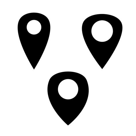Location icon set. Set of drop pins. 4263218 Vector Art at Vecteezy