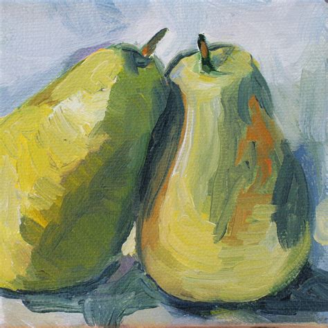 Pears Still Life Painting Print Of Original Oil Painting Etsy