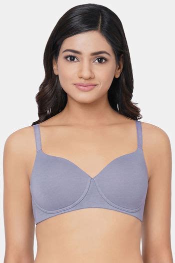 Buy Wacoal Lightly Padded Non Wired Medium Coverage T Shirt Bra Grey At Rs560 Online Bra Online