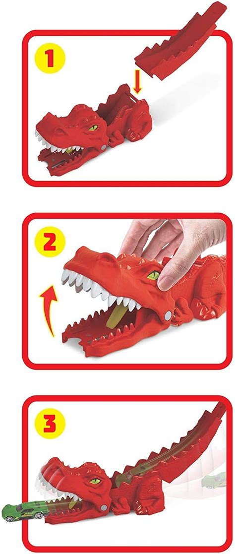 Игрален комплект Hot Wheels City Изстрелвачка с количка Динозавър Отлична цена Ozone bg