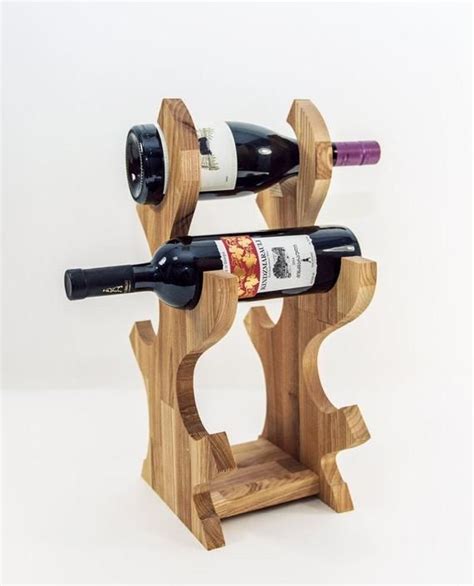 Wooden Wine Rack Wine Holder Wood Wine Bottle Holder Kitchen Etsy Estantes De Vino