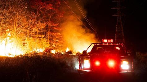 Wildfires Erupt In New Jersey Fueled By Dry Windy Conditions