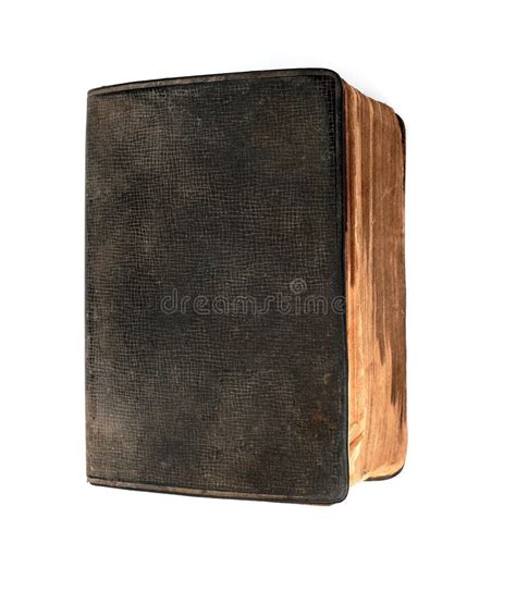 Old Bible Cover Vintage Leather Front Book Texture With Cross Stock