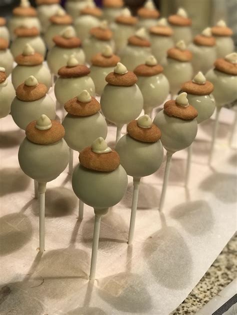 Banana Pudding Cake Pops By The Chocolate Legacy Company Cake Pop