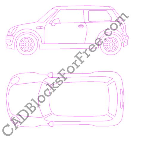 Mini Cooper Free Autocad Block In Dwg