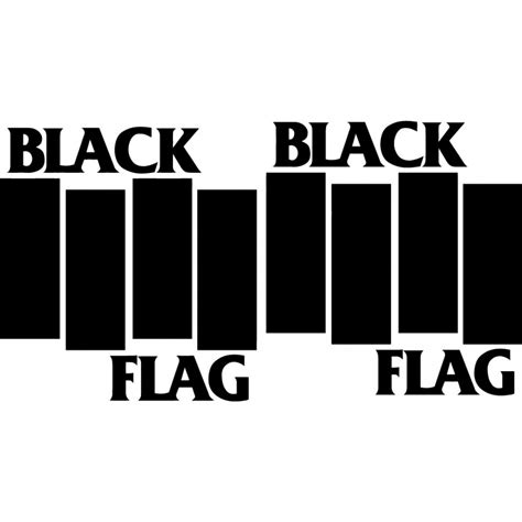 2x Black Flag Sticker Decal Decal Stickers - DecalsHouse