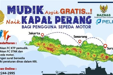 Mudik Gratis Naik Kapal Perang Bersama Tni Al Berangkat April