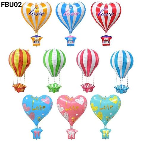 Jual Fbu Papaya Balon Foil Udara Hot Air Balloon Love Hati Yamama