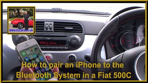 How To Pair An IPhone To The Bluetooth System In A Fiat 500C YouTube