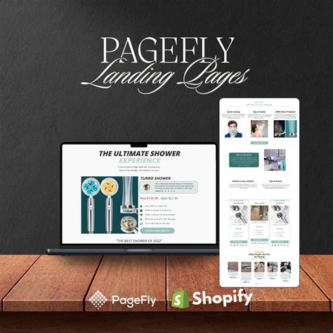 Shower Product Landing page in Pagefly – Lumen Templates