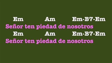 Señor ten Piedad de Nosotros con letra y acordes Chords Chordify