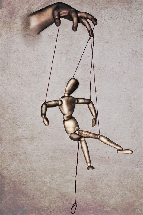 Premium Photo Beautiful Drawing Of A Marionette Manipulated By A