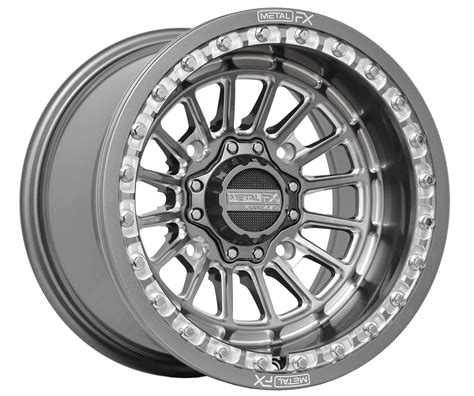 MetalFX OffRoad Delta Beadlock UTV Wheel Gunmetal Contrast