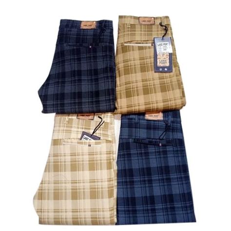 Mens Check Cotton Pant At Rs 450piece Men Cotton Check Pant In