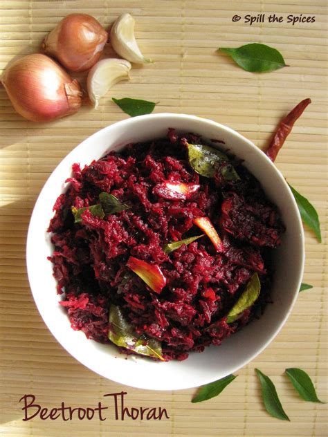 Beetroot Thoran Kerala Style Beetroot Stir Fry Spill The Spices