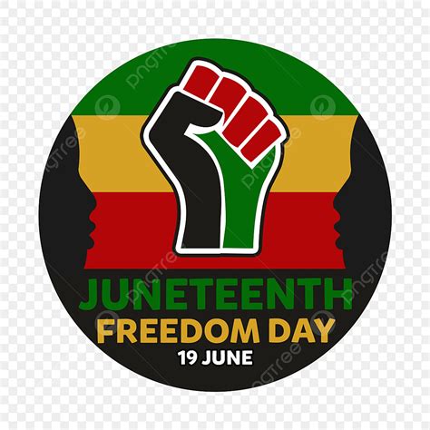 Juneteenth Day Clipart Transparent Background Juneteenth Freedom Day